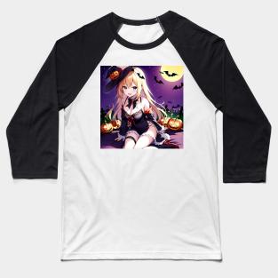 Halloween Anime O Baseball T-Shirt